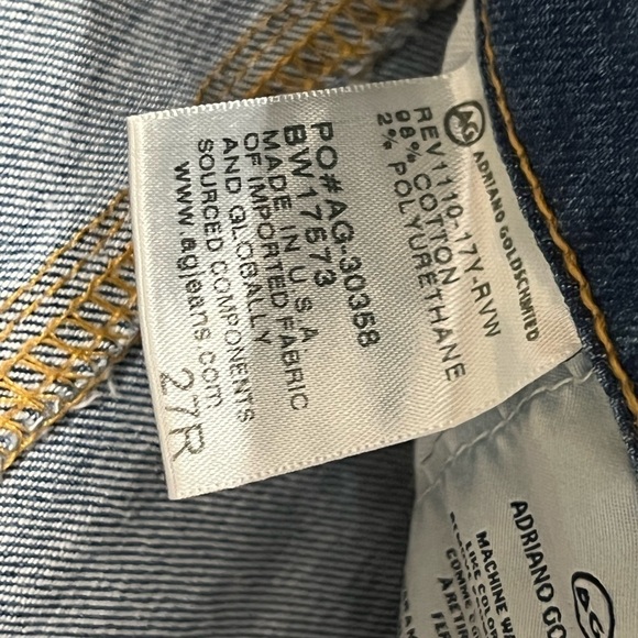 Women’s US 27R AG Medium Wash Distressed The STILT Cigarette Leg Jeans EUC - Picture 12 of 16